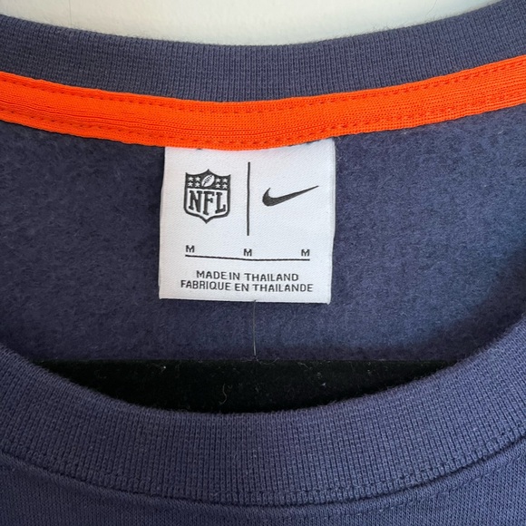 DENVER BRONCOS NIKE NWT NFL Crewneck Sweatshirt. Football Pullover. Women’s Sz M - Picture 3 of 10